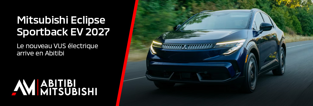 Mitsubishi Eclipse Sportback EV 2027 : le nouveau VUS électrique arrive en Abitibi